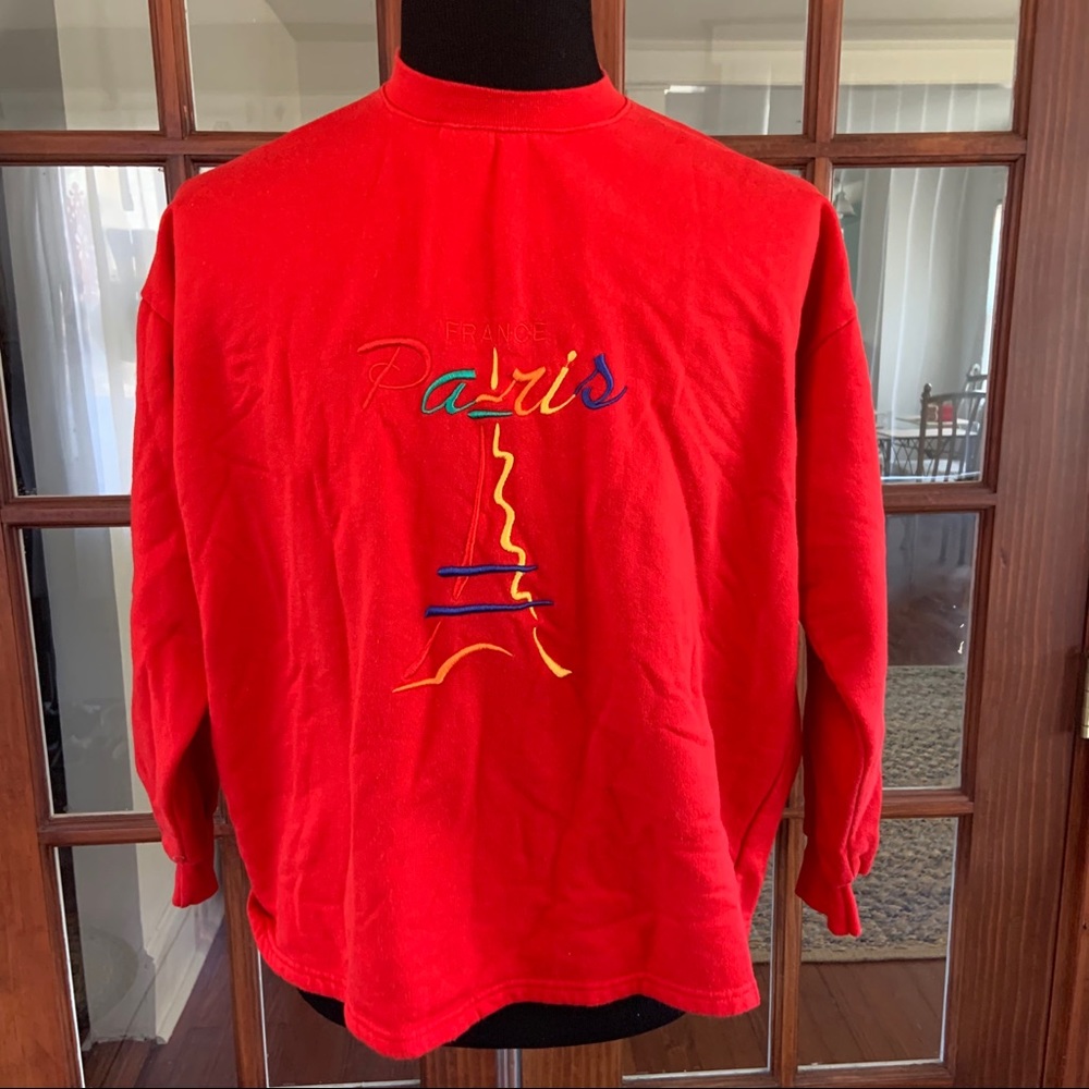 Paris France Eiffel Tower Sweatshirt Made France